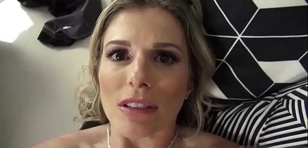  Blonde milf big tits in stockings and fuck my mom first Cory Chase in